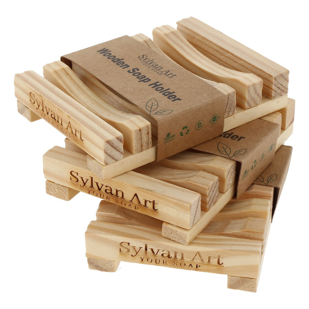 11 Natural Wooden Soap Holder, Pack of 3 Units