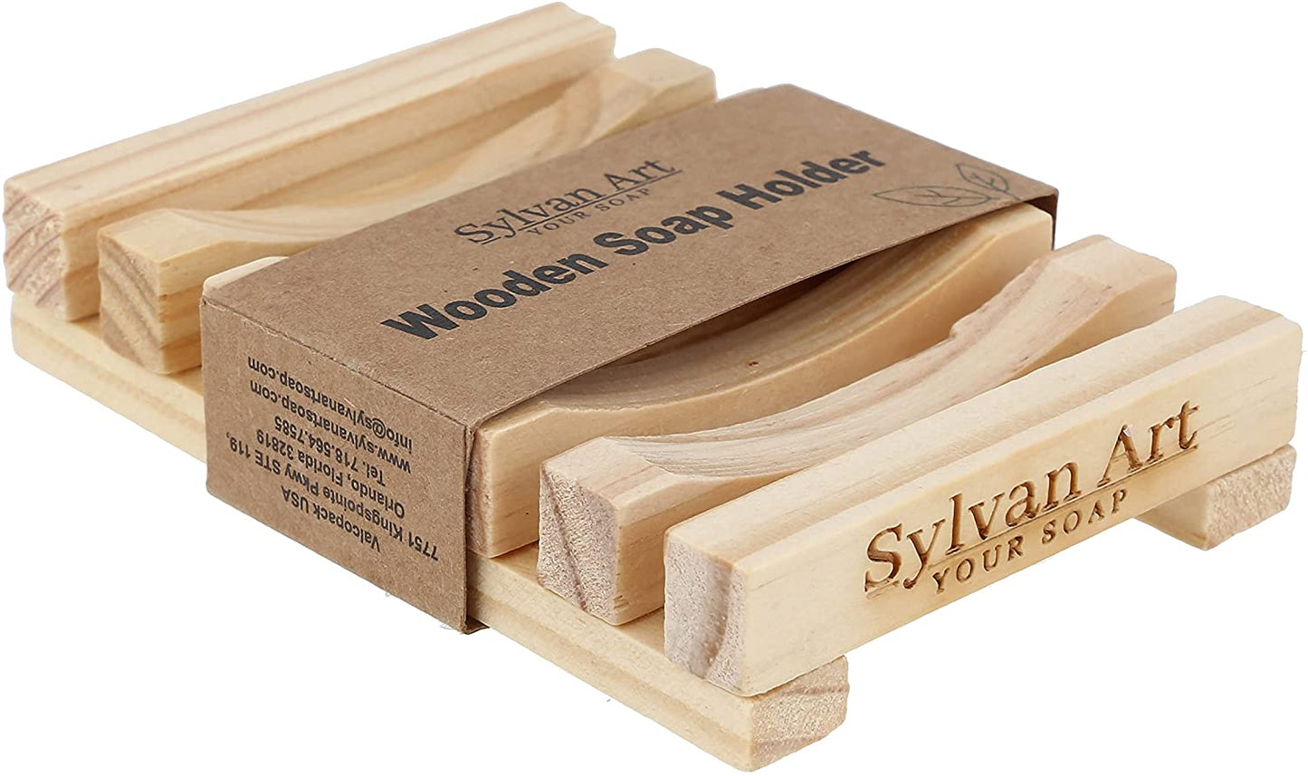 11 Natural Wooden Soap Holder, Pack of 3 Units